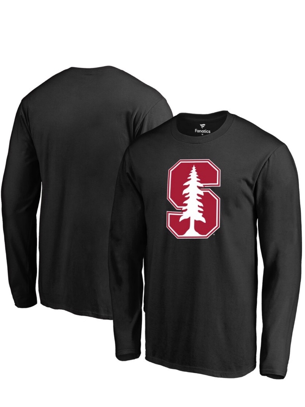 4XL Fanatics Stanford Cardinal Primary Logo Long Sleeve T-Shirt - Black (NWOT)